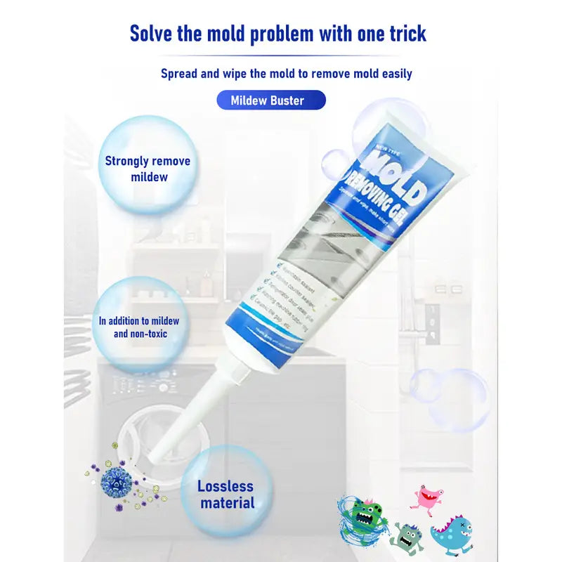 Gel Removedor de Moho para Baldosas Cerámicas - Limpieza de Paredes