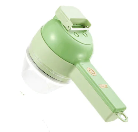 Set de Cortador Eléctrico de Verduras 4-en-1 de Mano