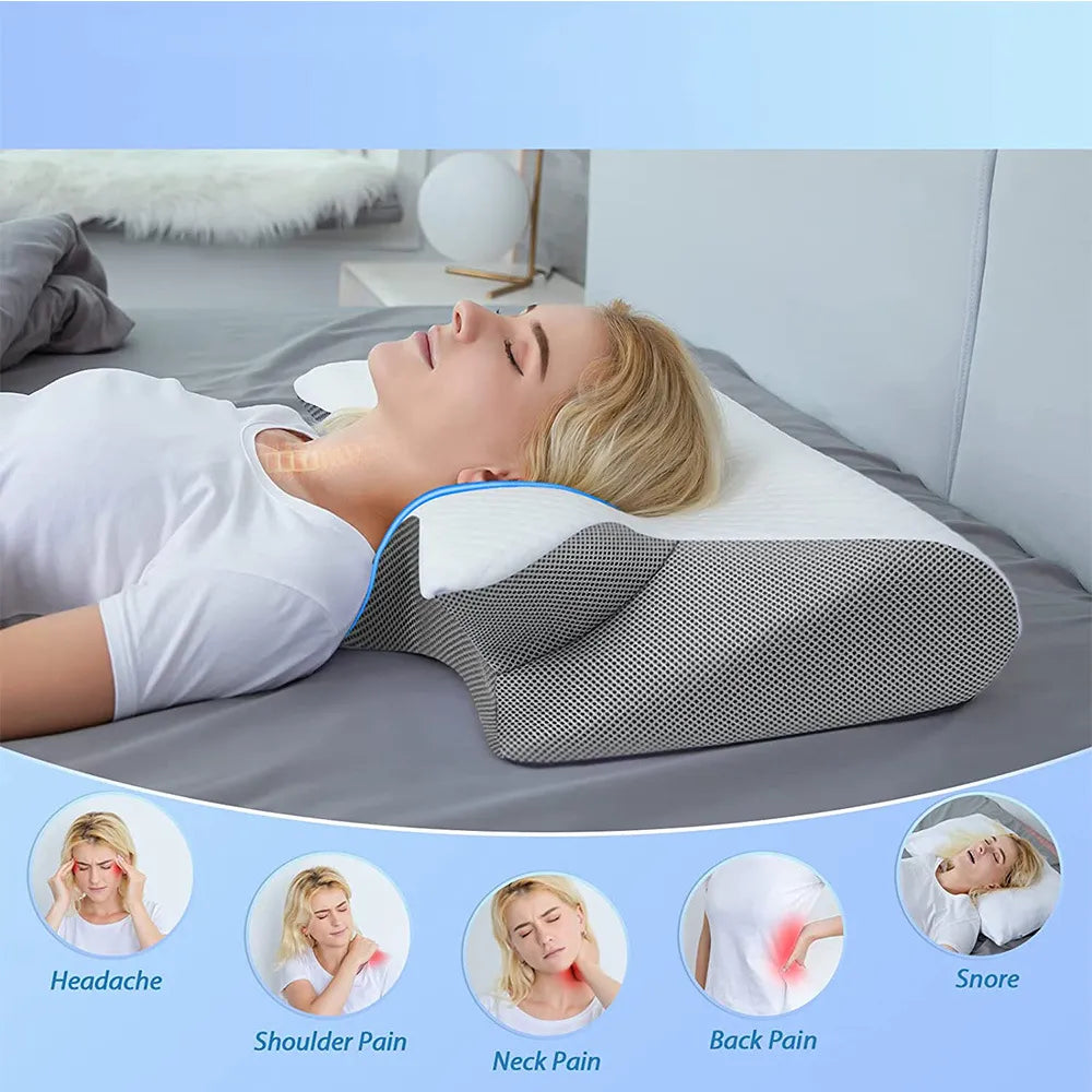Almohada de Apoyo Cervical de Espuma con Memoria