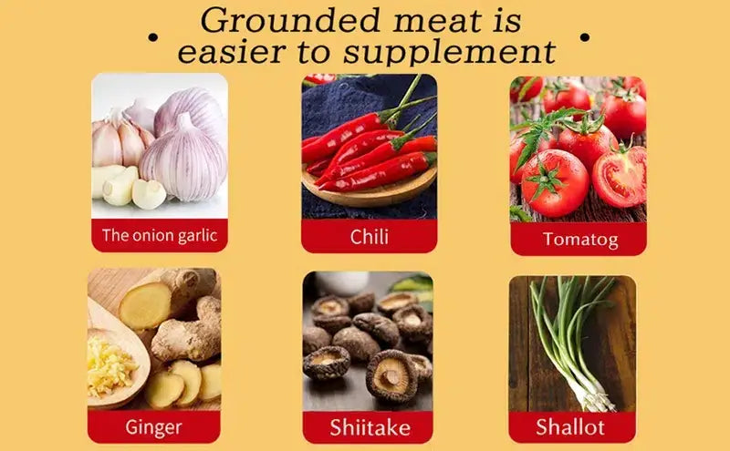 Set de Cortador Eléctrico de Verduras 4-en-1 de Mano