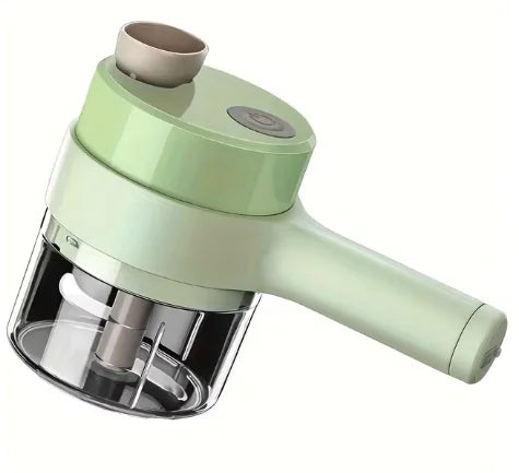 Set de Cortador Eléctrico de Verduras 4-en-1 de Mano